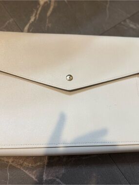 Classic Cream Envelope Cosmetic Pouch